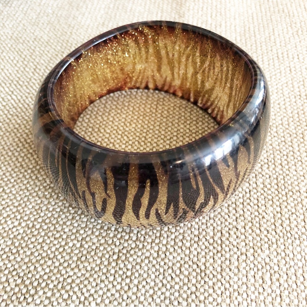 Cheetah Print Bangle Cuff